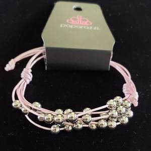Paparazzi Bracelet - Pink and Silver